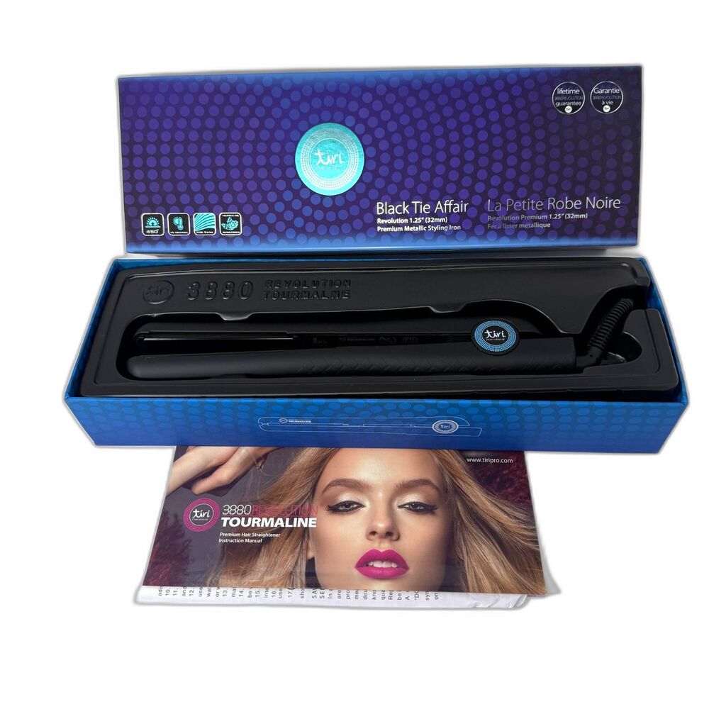 Black Tie Affair Premium Metallic Styling One Pass Iron by Tiri Pro
